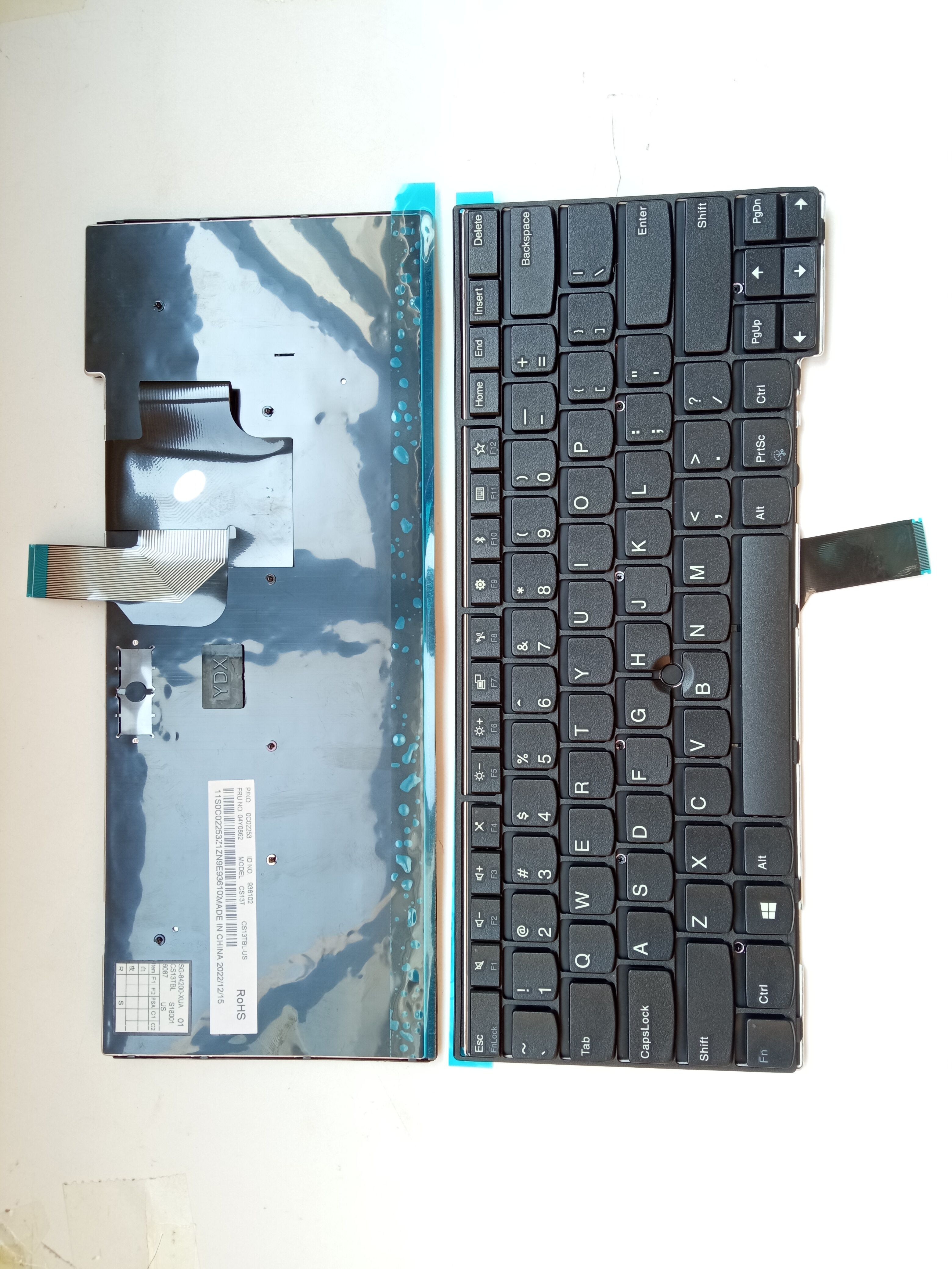 Picture of New Replacement Laptop Keyboard For IBM L470 BLACK FRAME BLACK With hole (OEM) US Layout